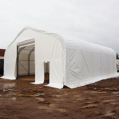 Peak Shape Double Truss 20′ Wide 16′ Height 40′ Length