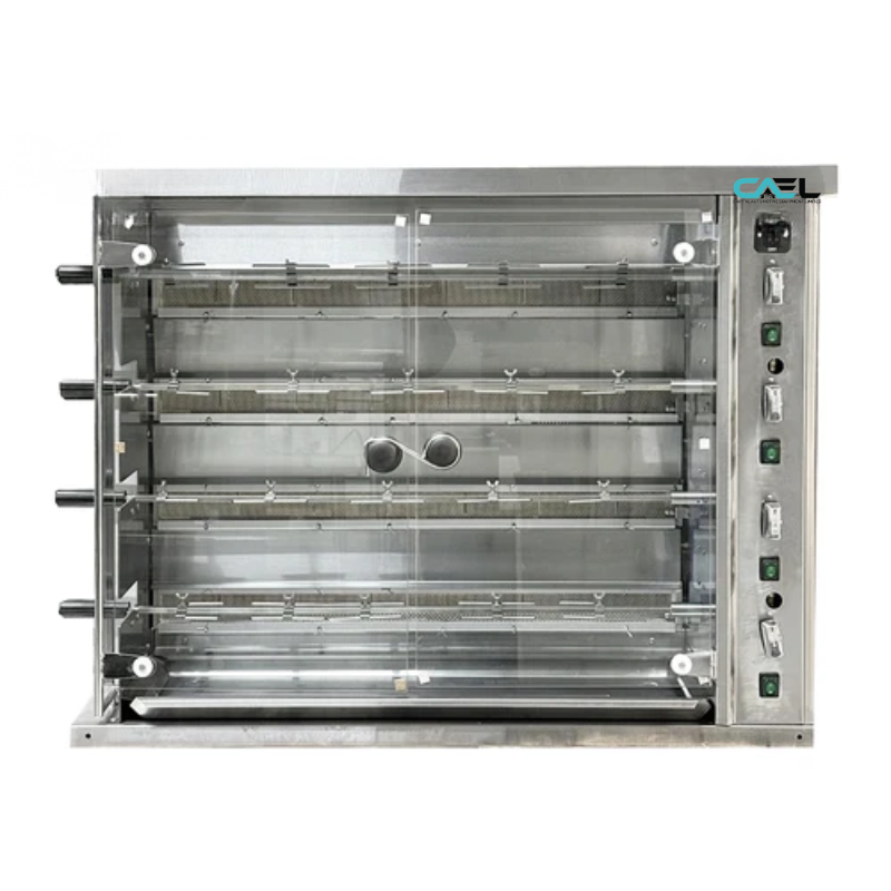 CAEL Counter top gas Rotisserie, 4 Spits, 16 Chicken Capacity KJ-4