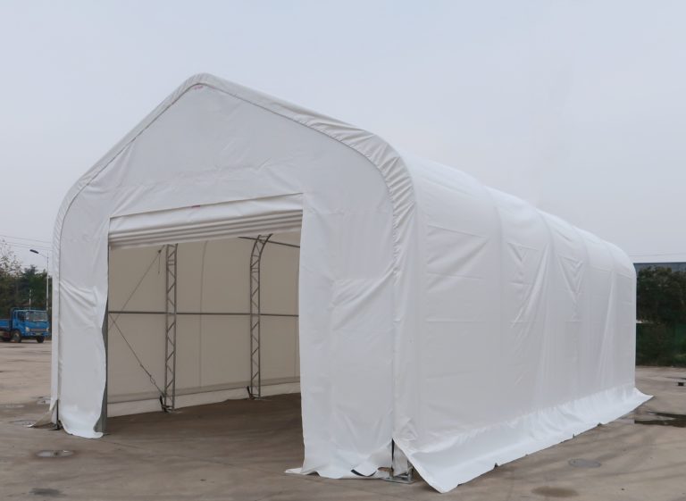 Peak Shape Double Truss 20′ Wide 16′ Height 32′ Length