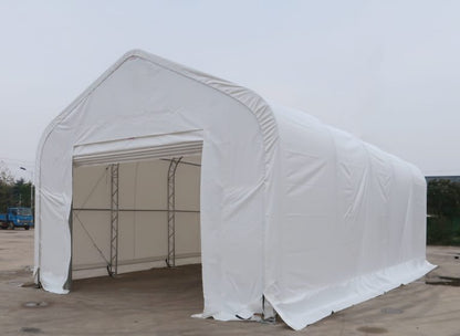 Peak Shape Double Truss 20′ Wide 16′ Height 32′ Length