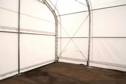 Peak Shape Double Truss 70′ Wide 28′ Height  120′  Length