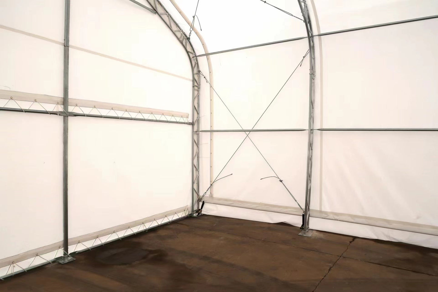 Peak Shape Double Truss 30′ Wide 20′ Height 60′ Length