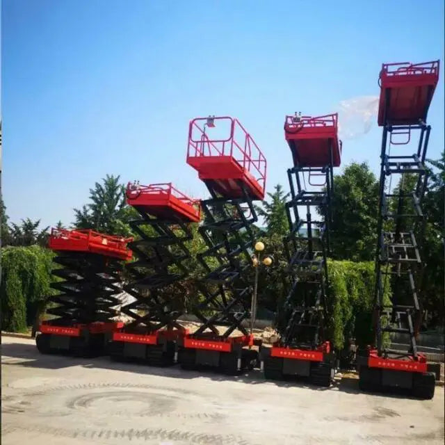 Rough Terrain Crawler Self-Propelled Scissor Lift /hydraulic electric track scissor lift -10m (33ft )