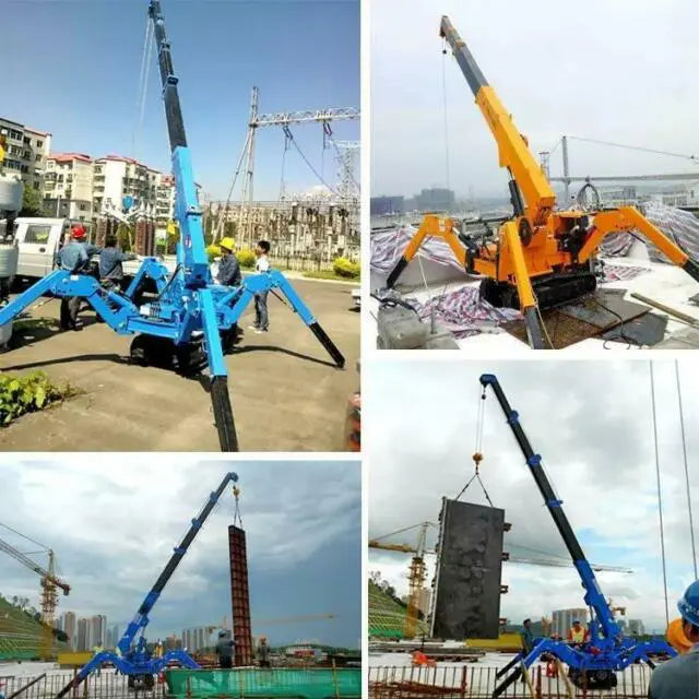 Loader Spider Crawler Rough Terrain Crawler Self-Propelled spider crane / spider boom lift 3 ...