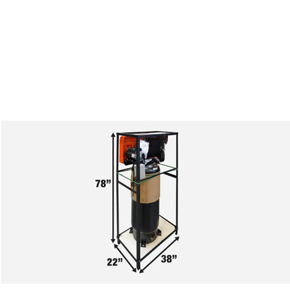 CAEL 5060G - 60 Gallon 5 HP Stationary Electric Air Compressor, 5 Min Fill Time, 230V Induction Motor, Single Stage