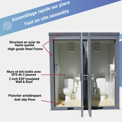 Portable Toilets With Double Closestools