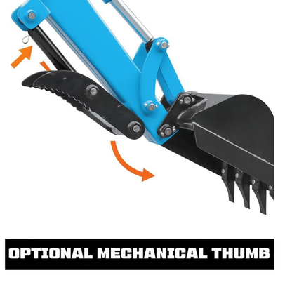 CAEL BH-9FT Swing Backhoe Attachment – 180° Boom Rotation