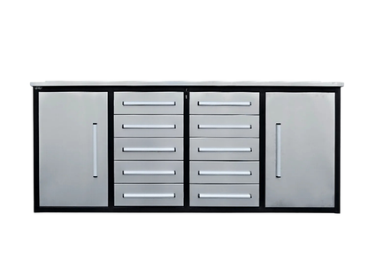 CAEL Tool Box 7FT 10DD-2 Double 3 section sliding system (7FT-10DD-2-01C)