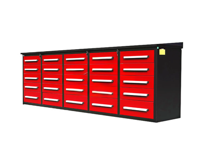 CAEL Tool Box 25DD Double 3section Sliding System ( CAEL 10FT-25DD-01C)