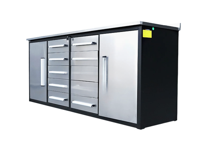 CAEL Tool Box 7FT 10DD-2 Double 3 section sliding system (7FT-10DD-2-01C)