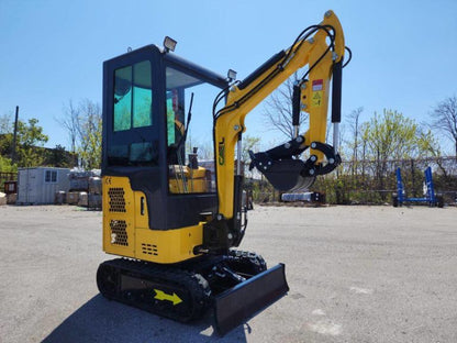 Mini Excavator1.3T with Kubota engine, Swing boom and Cab (EX13KB-C)