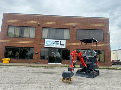 Mini Excavator 1.3T , with Kubota engine, Hydraulic Thumb & Swing boom & side controls