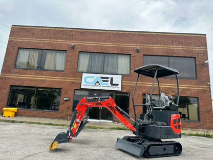 Mini Excavator 1.3T , with Kubota engine, Hydraulic Thumb & Swing boom & side controls