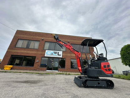 Mini Excavator 1.3T , with Kubota engine, Hydraulic Thumb & Swing boom & side controls