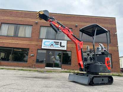Mini Excavator 1.3T , with Kubota engine, Hydraulic Thumb & Swing boom & side controls