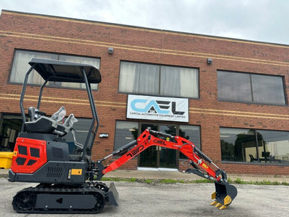 Mini Excavator 1.3T , with Kubota engine, Hydraulic Thumb & Swing boom & side controls