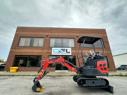 Mini Excavator 1.3T , with Kubota engine, Hydraulic Thumb & Swing boom & side controls