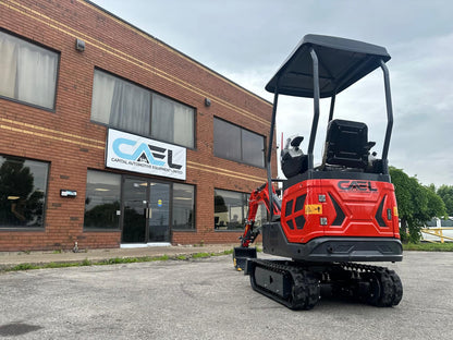 Mini Excavator 1.3T , with Kubota engine, Hydraulic Thumb & Swing boom & side controls