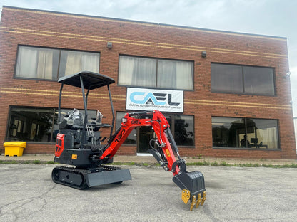 Mini Excavator 1.3T , with Kubota engine, Hydraulic Thumb & Swing boom & side controls
