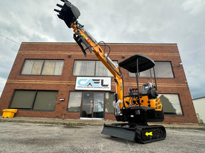 Mini Excavator 1.5T With B&S Engine, Swing boom, Hydraulic Thumb (EX15BS-AD)