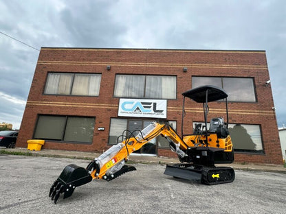 Mini Excavator 1.5T With B&S Engine, Swing boom, Hydraulic Thumb (EX15BS-AD)