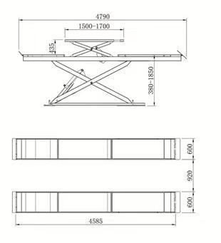 Alignment Scissor Lift Hoist 9000LBS